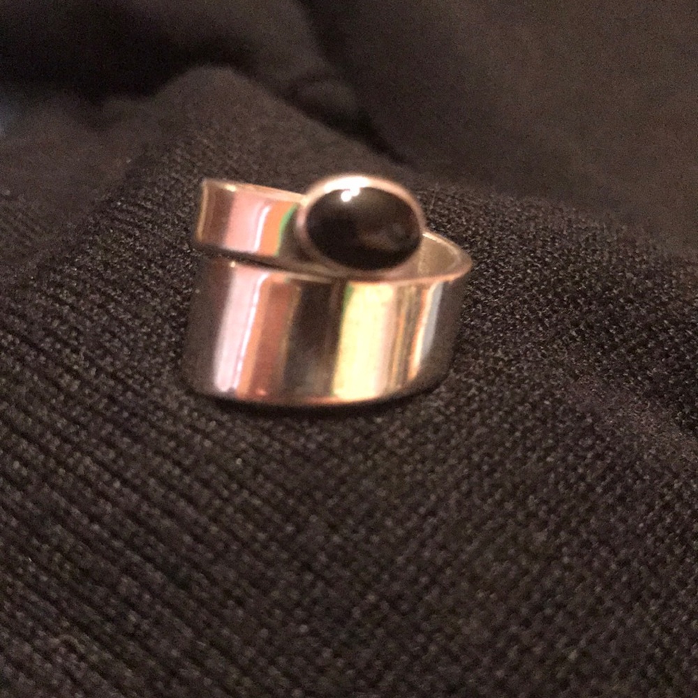 Silpada sterling silver and black onyx wrap ring